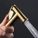 thumbnail image 3 of Rociador de bidé de mano negro Ducha de mano de agua fría Higiene del inodoro Bidé de ducha de latón montado en la pared Rociador de bidé de oro cepillado Rociador de bidé, 3 of 3