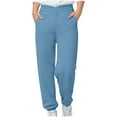 thumbnail image 2 of Children's Casual Sweatpants with Side Pockets, Solid Color, Long Length, Sports Style, 2 of 9