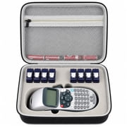 Case Compatible with DYMO LetraTag LT-100H Handheld Label Maker Machine, Holder for Labeler Makers Printer Machine & Labeling Tapes Refills, with Mesh Pocket for Accessories- (Grey Sponge)