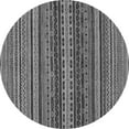 thumbnail image 1 of Ahgly Company Indoor Round Oriental Gray Modern Area Rugs, 5' Round, 1 of 4