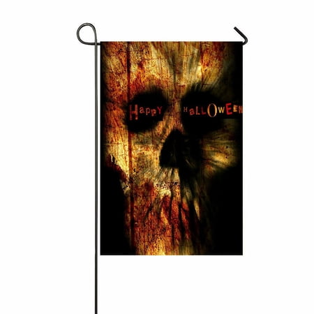 ABPHQTO Happy Halloween Home Outdoor Garden Flag House Banner Size 12x18 Inch