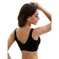 thumbnail image 2 of Unique Bargains Lace Front Closure Full Coverage Wirefree Bras C 36 Black, 2 of 6