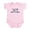 Petal Pink, variant on CafePress - Cute As A Button. - Baby Light Bodysuit, Size Newborn - 24 Months