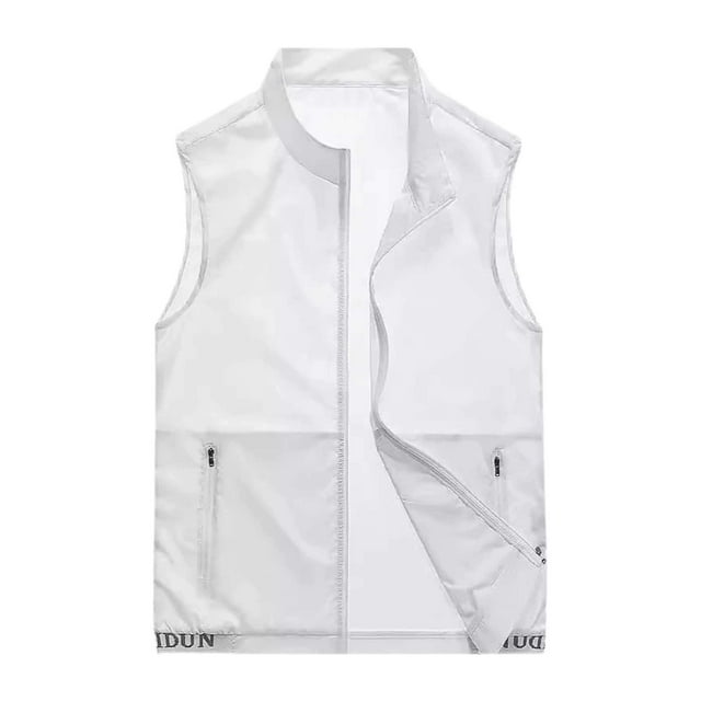 Gilet Coquille Souple Léger pour Hommes Coupe-Vent Sans Manches pour Voyage Randonnée Course Chemises Hommes P