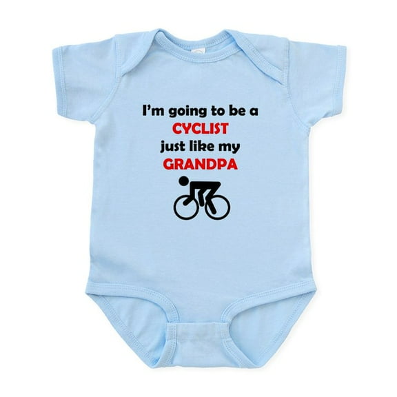 CafePress - Cyclist Like My Grandpa Body Suit - Baby Light Bodysuit, Size Newborn - 24 Months