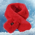 thumbnail image 4 of Lilgiuy Heated Scarf for Women & Men, Winter Warm Soft Electric Neck Warmer Wrap for Neck Pain Relief, Stiffness, Red, 4 of 5