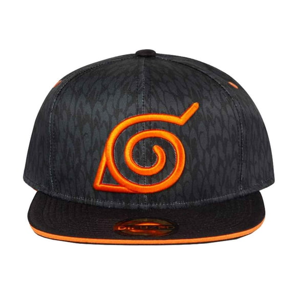 Naruto Shippuden Baseball Cap Badge Logo new Official Black Snapback