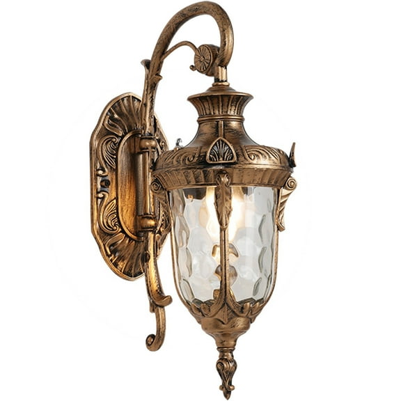 Outdoor Hammered Wall Lanterns Bronzed Wall Light for Porch Patio