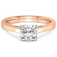 thumbnail image 3 of 2 Carat IGI Certified Cushion Shape Lab Grown Diamond Engagement Ring | 14K Rose Gold | Shye Petal Solitaire Lab Diamond Ring | FG-VS1-VS2 Quality Friendly Diamonds, 3 of 4