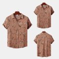 thumbnail image 2 of Camisa de playa de manga corta hawaiana para hombre, camisas informales con botones de verano estampadas Pompotops oipoqjl25090, 2 of 9