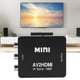 thumbnail image 2 of Adaptador y convertidor de vídeo de alta definición con salida mini AV a HDMI 1080P 60HZ y cable USB (negro), 2 of 14