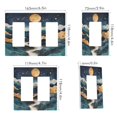 thumbnail image 2 of Yayeee Rocker Switch Wall Plate 1-Gang 4.6"x2.9" Home Decorative Outlet Cover, Green Mountains, 2 of 6