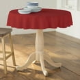 thumbnail image 2 of LA Linen Polyester Poplin Tablecloth 51-Inches Round, Cranberry, 2 of 2