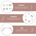 thumbnail image 4 of 500 Pcs Fermoirs en Forme de U Connecteurs Accessoires de Bracelet Fabrication de Bijoux, 4 of 5