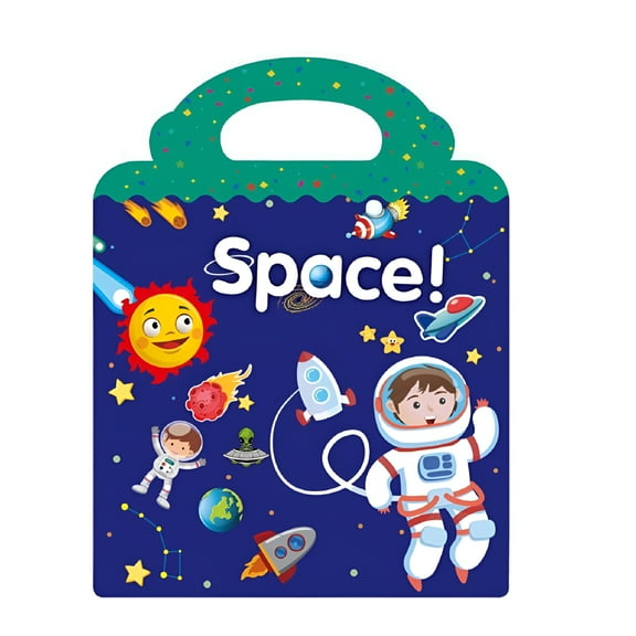 BESTSKY Reusable Static Sticker Books Window Gel Clings Cute Window Clings for Kids Educational Toys Sticker Play Set