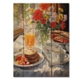 thumbnail image 3 of Designart "Cozy Breakfast Moments IV" Food & Beverage Print on Natural Pine Wood, 3 of 5