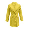 thumbnail image 1 of Vedolay Casual Tops for Women Womens Casual Long Sleeve Lapel Open Front Button Work Business Jackets with Pockets,Yellow XL, 1 of 5