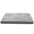 thumbnail image 3 of FurHaven Pet Products Two-Tone Faux Fur & Suede Deluxe Cooling Gel Memory Foam Pet Bed for Dogs and Cats - Stone Gray, Large, 3 of 13