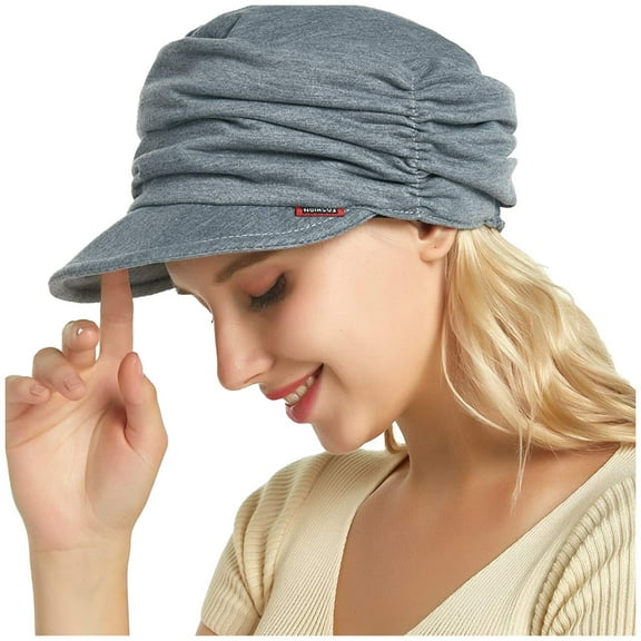 Women Fashion Soft-brimmed Pleated Tongue Dome Sunhat