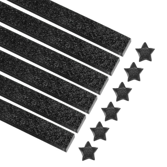 360 Sheets Origami Paper Glitter Stars Papers Black Fold Paper,0.4 x 9.5"