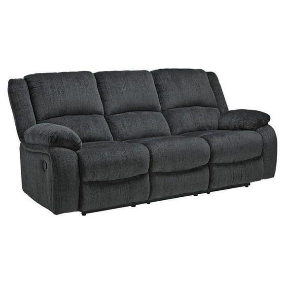 Bowery Hill Contemporary Power Reclining Sofa in Slate