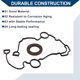 thumbnail image 4 of Juego de juntas de tapa de cadena de distribución Unique Bargains para Chrysler 300 5.7L 2005-2020 TCS46169, goma y metal de sellado duradero, 1 juego negro, 4 of 7