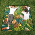 thumbnail image 4 of Fish and Seaweeds Picnic Blankets Extra Large 78"x78" Beach Blanket Waterproof Sandproof Outdoor Mat for Camping Travel Park, 4 of 6