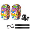 thumbnail image 1 of Classic Bike Bell with EVA Cycling Handle Wraps Loud Sound Handlebar Safety Horn, 1 of 1