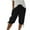 Black, variant on Women's 15'' Long Shorts Below The Knee Hiking Cargo Capris Stretch Quick Dry Bermuda Shorts for Women with Pockets