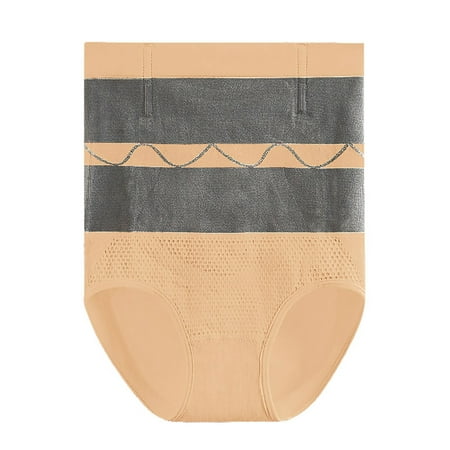 

Mackneog Warm Seamless High Waist Abdominal Retraction Pants Postpartum Abdominal Triangle Body Shaping Abdominal Retraction Buttock Lifting Beautiful Body Pants Women Beige M
