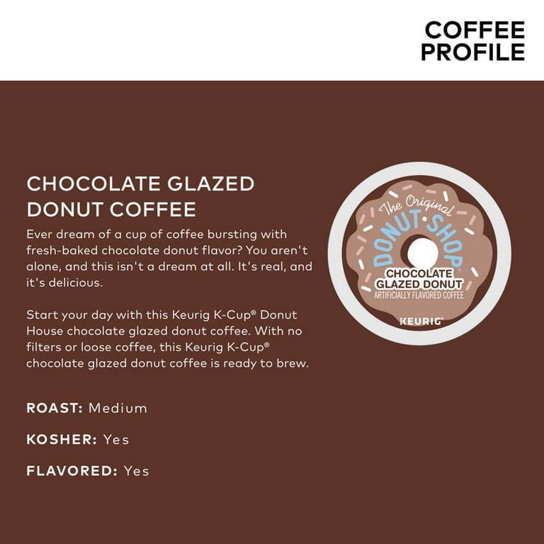 Chocolate Glazed Donut Coffee Medium Roast K Cup Box 24 ct. Walmart
