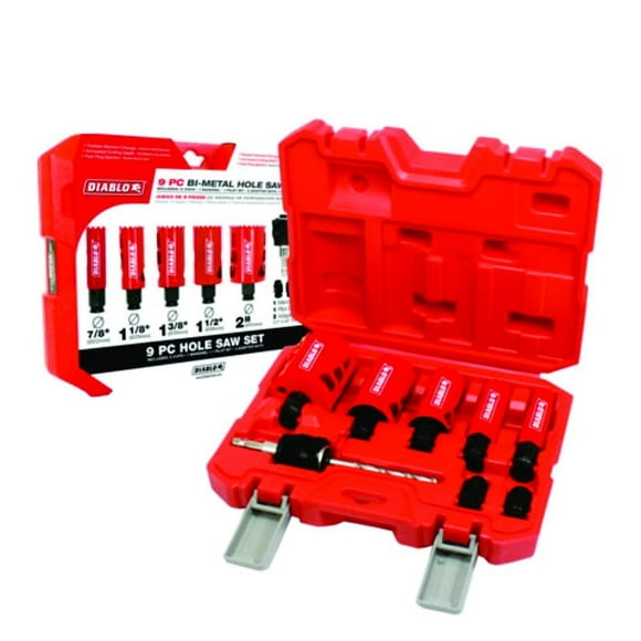 Freud Diablo 9 Piece High Performance Hole Saw
