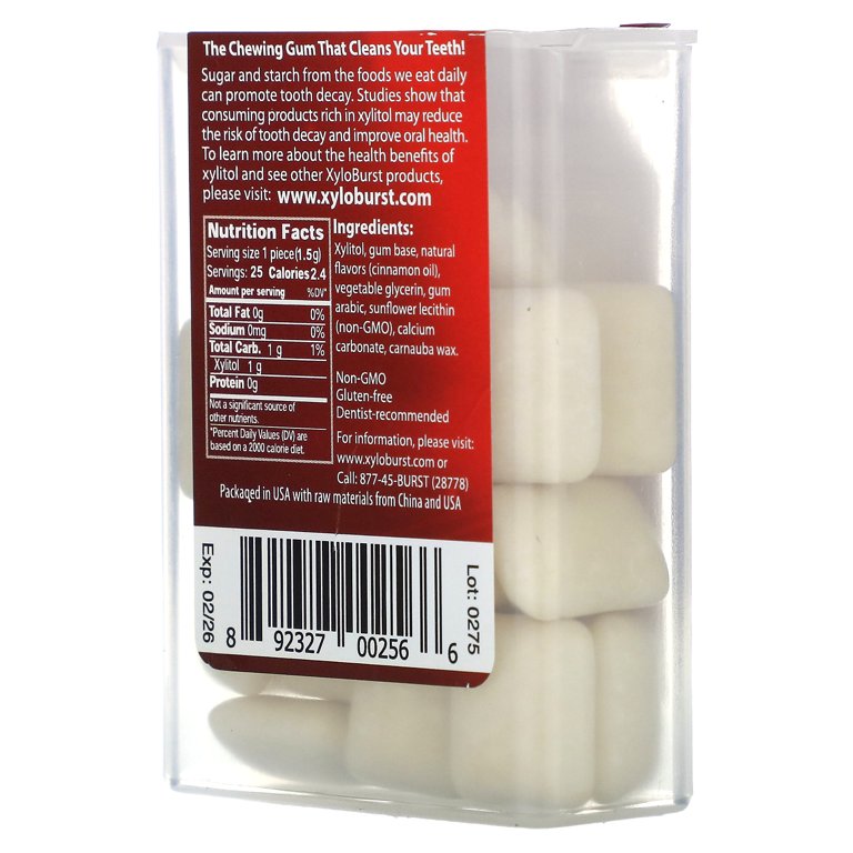 XyloBurst Flip Top Gum Jar, Cinnamon, 25 Ct - Walmart.com