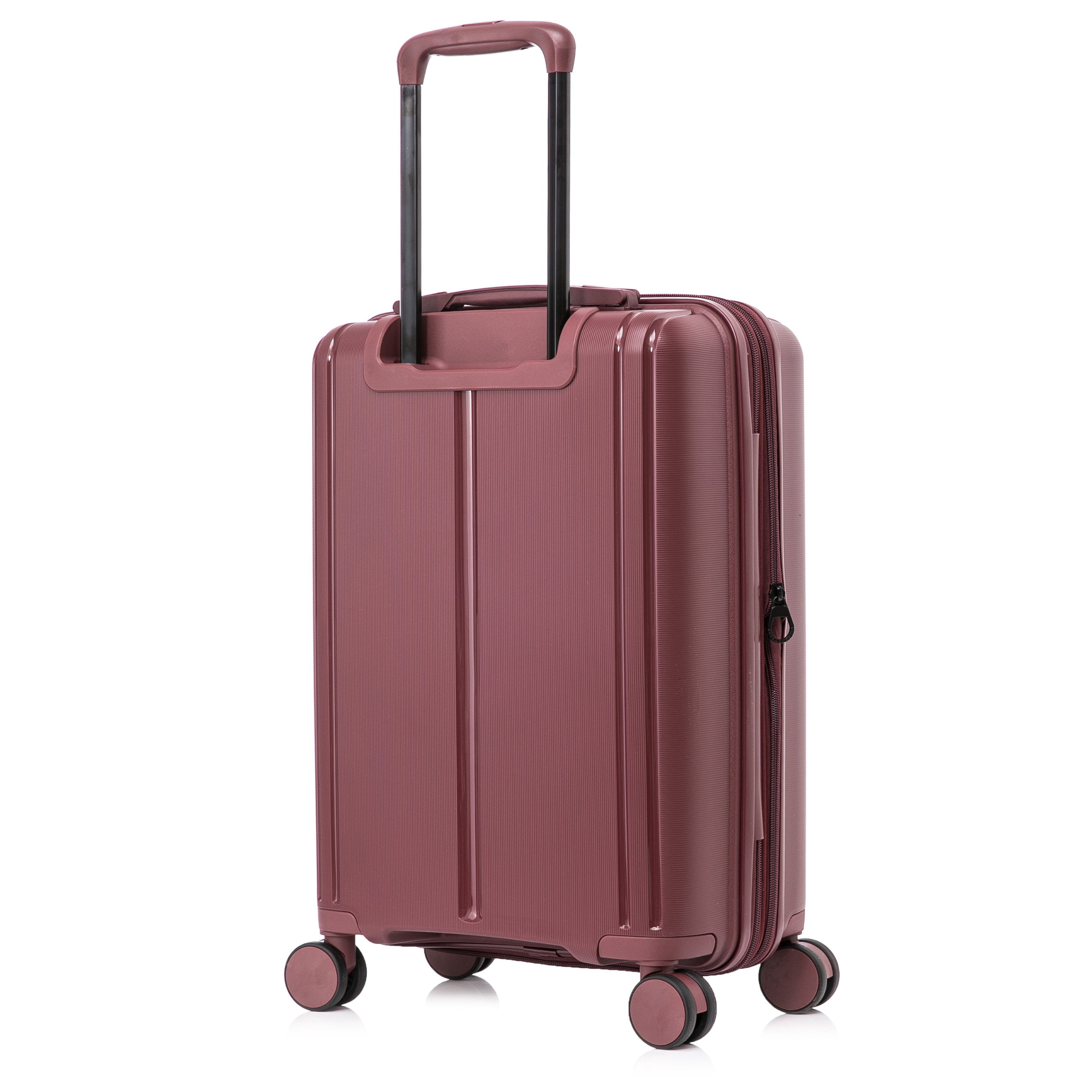 DUKAP AIRLEY 20" Lightweight Hardside Carry-On Luggage with Spinner Wheels, Handle and Trolley, Wine