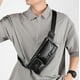 thumbnail image 1 of Riñonera de piel para hombre | Bandolera con múltiples bolsillos | Material de PU para negocios y viajes | Correa ajustable | Negro, marrón y caqui, 1 of 6