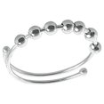 thumbnail image 3 of Anillo de ansiedad abierto Bling Bling Acero inoxidable ajustable, 3 of 10