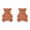 C(2PCS), variant on 2PCS Terracotta Brown Sugar Keeper Bear Brown Sugar Saver and Softener Disc to Maintain Food Moisture in Storage Container
