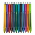 thumbnail image 3 of Pen+Gear Retractable Gel Ink Pens, Assorted Colors, 0.7mm, 12 Count, 3 of 5
