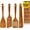 4 Pcs, variant on Acacia Spatula for Cooking Non Wooden Kitchen Utensil Set Flat Slotted Turner Spatulas Spoon Scraper Spurtles Kitchen Tools Nonstick Cooking Utensils Thin Egg Flipper Spatula