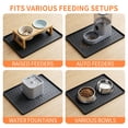 thumbnail image 5 of OTHER LOVE 28"x20" Silicone Pet Food Mat, Waterproof Non-Slip Dog Cat Bowl Mat with Raised Edge, Black, 5 of 8