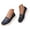 Dark Blue, variant on Modisza Women Leather Loafers Comfortable Slip on Business Work Flat Shoes Ladies Casual Driving Loafer for Travel Beige Size 6.5