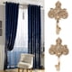 thumbnail image 2 of Ganchos para cortinas de 2 piezas, para sujetar cortinas de ventana, para decoración del hogar, hechos de metal resistente., 2 of 9