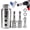 1set, variant on Stainless Steel Trailer Jack Electric Drill Adapter, Heavy Duty RV Stabilizer Jack Socket Attachment, Quick Leveling Tool for Drills, Fits Most Camper, Boat, and Utility Trailer Jacks (1 Set)