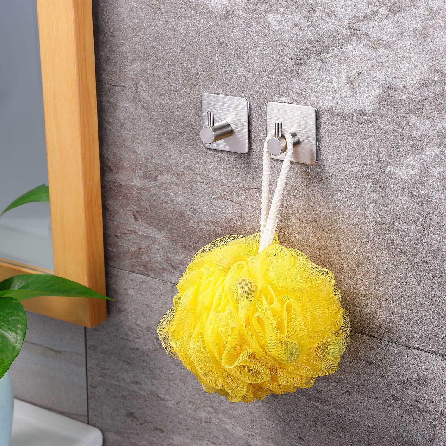 YIGII 16-Inch Towel Bar - Self Adhesive Bathroom Towel Holder with