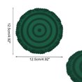 thumbnail image 2 of Unique Bargains 1 Pc Carved Flower Round Silicone Coaster Blackish Green, 2 of 5