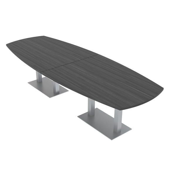 12 Ft Arc Boat Modular Conference Table Square Metal Bases Clearance