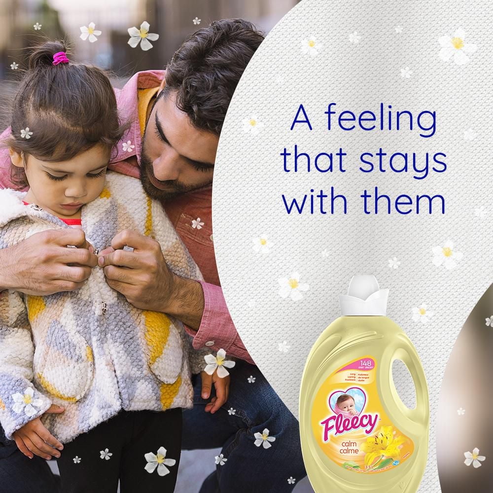 Fleecy Calm Liquid Fabric Softener Liquid (Fabric Conditioner), 4.7 L - 233 WL