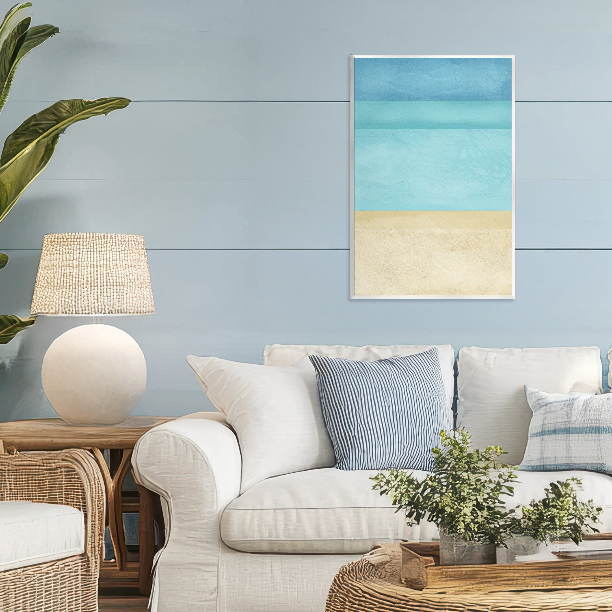 Stupell Industries Abstract Beach Coastal Color Block Wall Plaque Art, design by Martina Pavlova