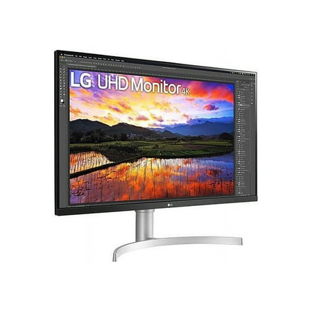 LG - 32" UltraFine IPS UHD 60Hz FreeSync Monitor - White