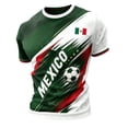 thumbnail image 5 of 2026 new Mexico Soccer Jersey Men Shirts Short Sleeve Casual Crewneck Pullover Summer Tops Soccer Shirt for Men Indoor Outdoor Activities Daily Wear, 5 of 5